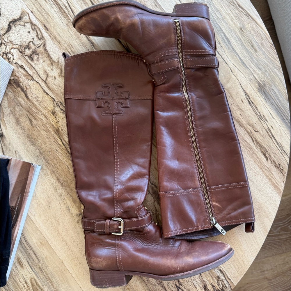 Tory Burch leather riding boots - women’s US 9